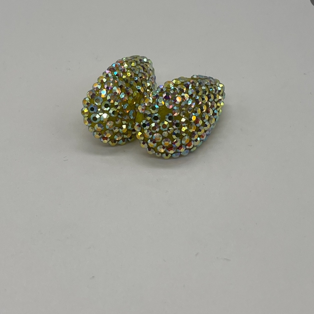 STEFANIE SOMERS Teardrop SWAROVSKI Crystal earrings.